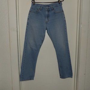 Men's 505 Levi's Regular Fit Straight Leg Jeans ( Worn) Sz 34/32